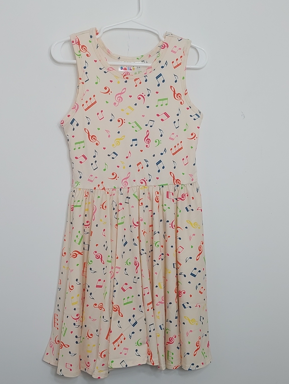 Dot Dot Smile Girls Dress Size 3T 4T Melody Maker Musical Notes - Picture 2 of 10